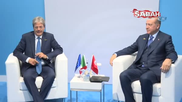 Cumhurbaşkanı Erdoğan, İtalya Başbakanı Gentiloni’yi kabul etti