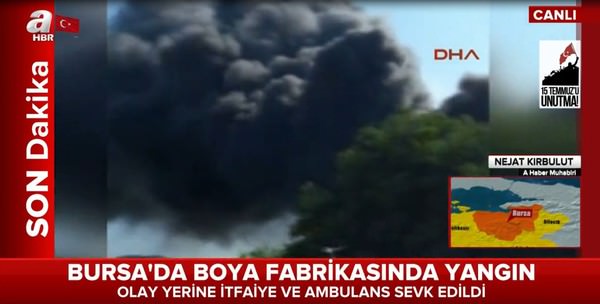 Son dakika. Bursa'da boya fabrikasında yangın çıktı!