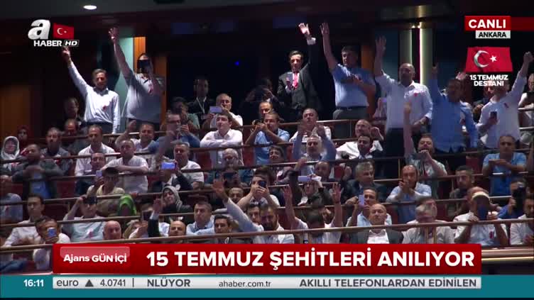 Cumhurbaşkanı Erdoğan Beştepe'de 15 Temmuz Şehitleri programında konuştu