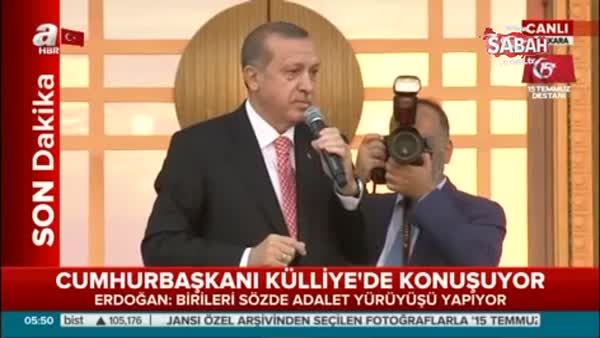 Cumhurbaşkanı Erdoğan: Kahve içip olanları izleyenleri unutmayacağız