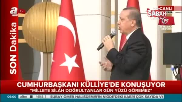 Cumhurbaşkanı Erdoğan: Korkaklar zafer anıtı dikemez
