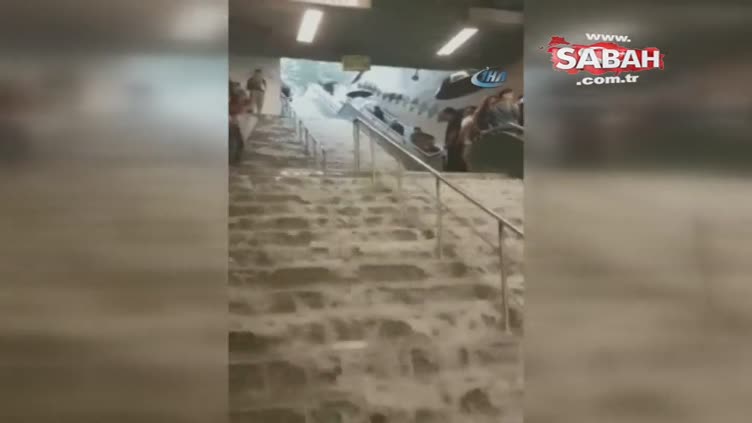 Gayrettepe Metro istasyonu sular altında