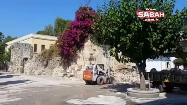 Deprem sonrası Kos'tan az önce kaydedilen görüntüler