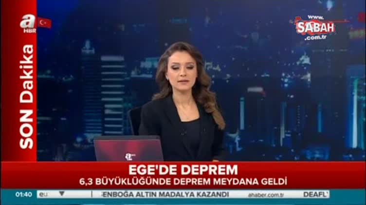 Ege'de deprem!