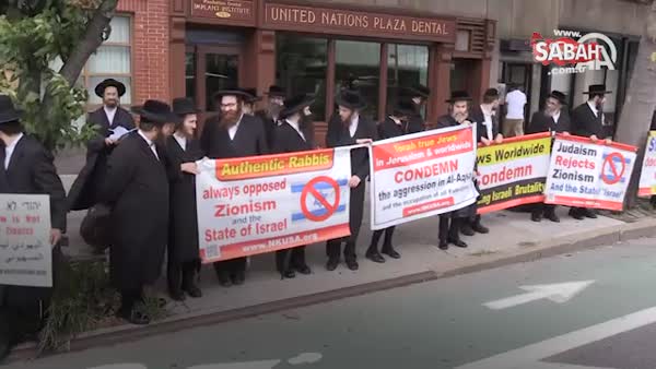 Yahudiler, İsrail'in Mescid-i Aksa'ya yönelik ihlallerini protesto etti
