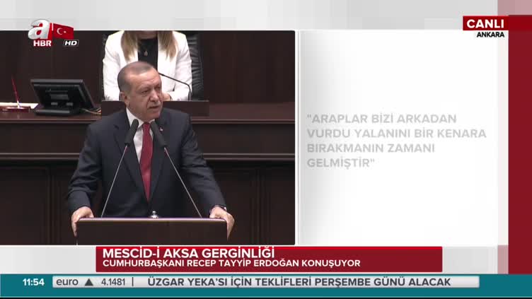 Erdoğan'dan Mescid-i Aksa çağrısı