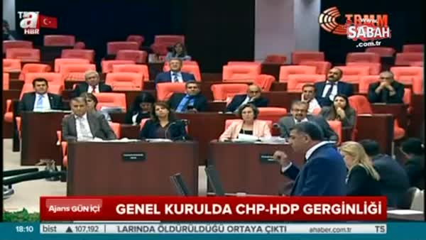 Genel Kurulda CHP-HDP gerginliği!