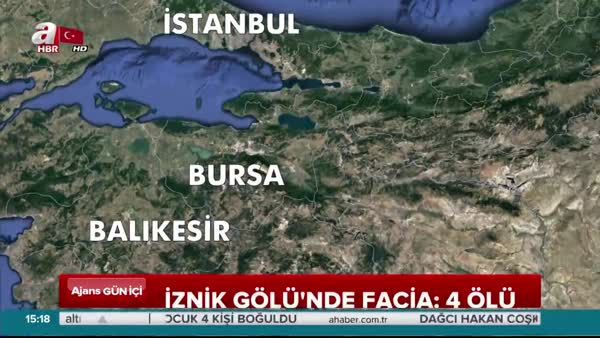 Bursa İznik Gölü'nde 1'i çocuk 4 kişi boğuldu