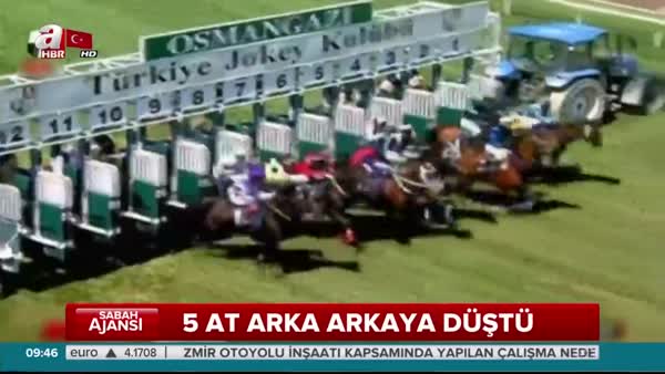 Bursa’daki at yarışlarında korkunç kaza: Faciadan dönüldü!
