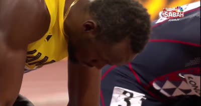 Usain Bolt son yarışında üçüncü oldu