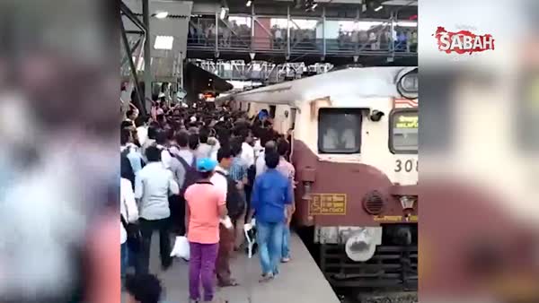 Hindistan'daki tren yolculuğu böyle görüntülendi