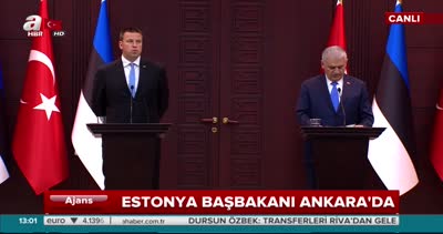 Başbakan Binali Yıldırım ve Estonya Başbakanı Ratas’tan önemli açıklamalar
