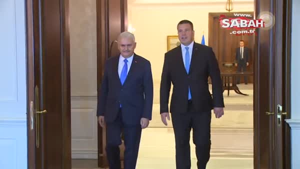 Başbakan Binali Yıldırım Estonya Başbakanı Ratas, Çankaya Köşkü'nde kabul etti