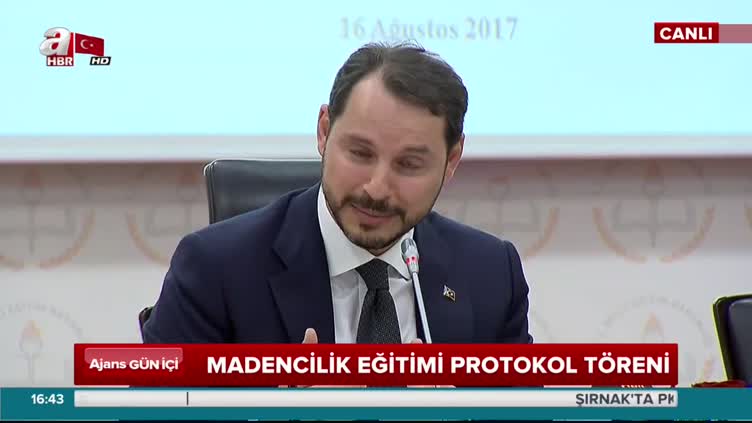 Enerji ve Tabi Kaynaklar Bakanı Berat Albayrak imza töreninde konuştu