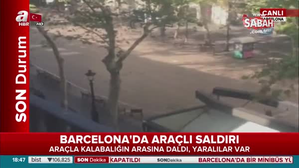 İspanya'da terör saldırısı! Minibüs kalabalığın arasına daldı!