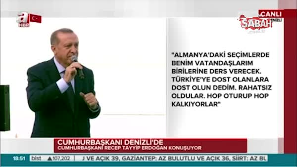 Cumhurbaşkanı Erdoğan Alman bakana haddini bildirdi