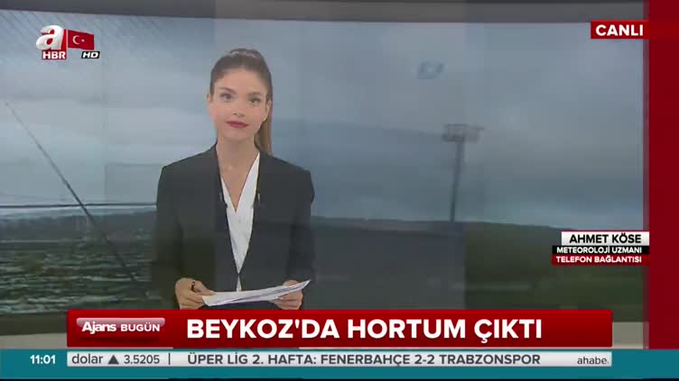 Beykoz ve çevresinde sıradışı hava koşulları