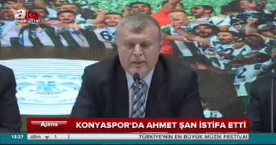 Konyaspor’da Ahmet Şan istifa etti!
