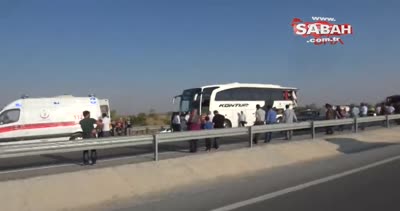 Kamyon otobüse çarptı: 3 kurbanlık telef oldu, 6 kişi yaralandı