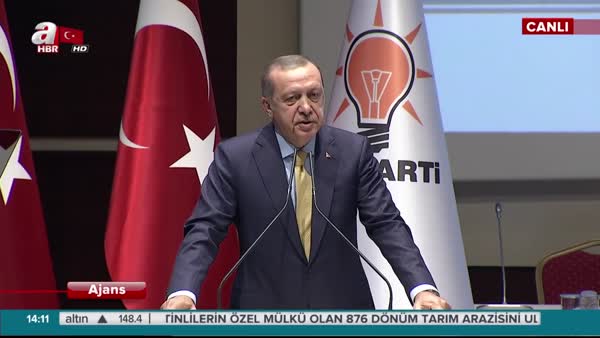 Cumhurbaşkanı Erdoğan, AK Parti İl Başkanları Toplantısında konuştu