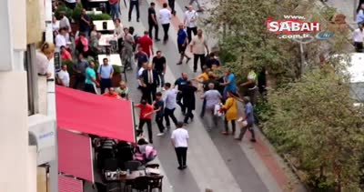 Trabzon Meydan Parkında park kavgası kameralara yansıdı