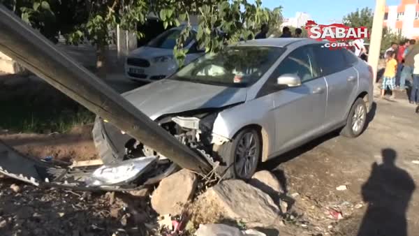 Siverek'te otomobiller çarpıştı 2 yaralı