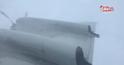 Irma Kasırgası’nın içine uçakla böyle daldılar!