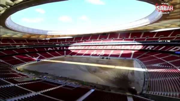Atletico Madrid'in yeni stadının görüntüleri