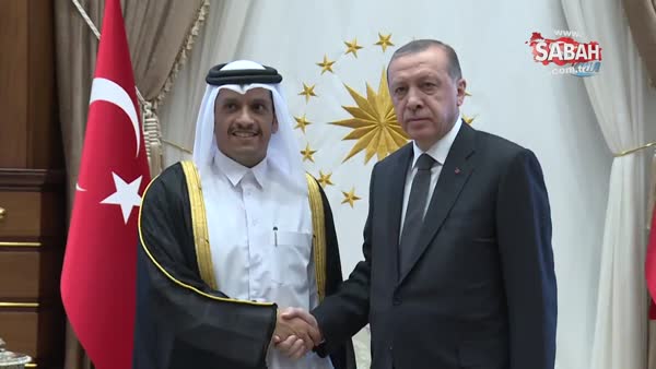 Cumhurbaşkanı Erdoğan Katar Dışişleri Bakanını kabul etti