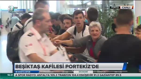 Beşiktaş kafilesine Portekiz'de yoğun ilgi!