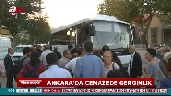 Ankara'da cenaze gerginliği
