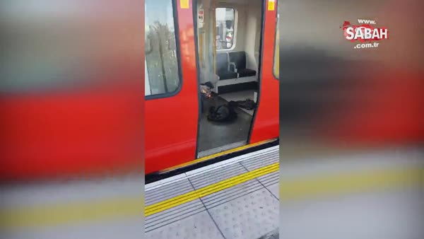 Londra'da patlama olan metro vagonu ilk kez görüntülendi!