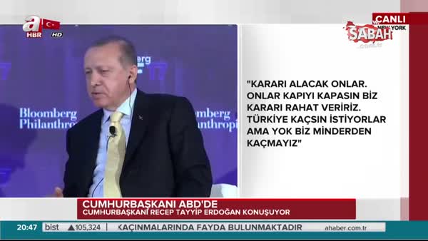 Cumhurbaşkanı Erdoğan: Siz aktivist diyorsunuz ancak onlar terörist