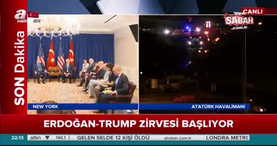 Cumhurbaşkanı Erdoğan ile ABD Başkan Trump görüşmesi başladı
