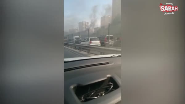Ataköy'de metroda yangın