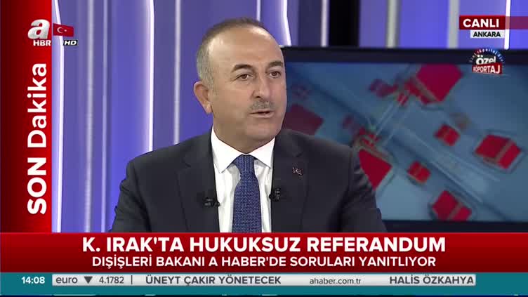 Bakan Çavuşoğlu'ndan Kuzey Irak açıklaması