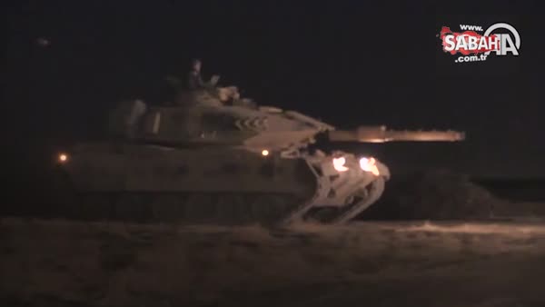 Türk ve Iraklı askerler gece tatbikatı yaptı