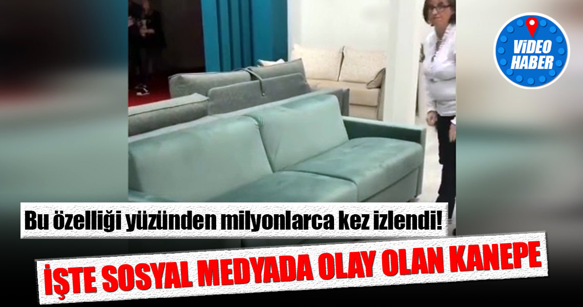 Çılgın kanepe sosyal medyada olay oldu!