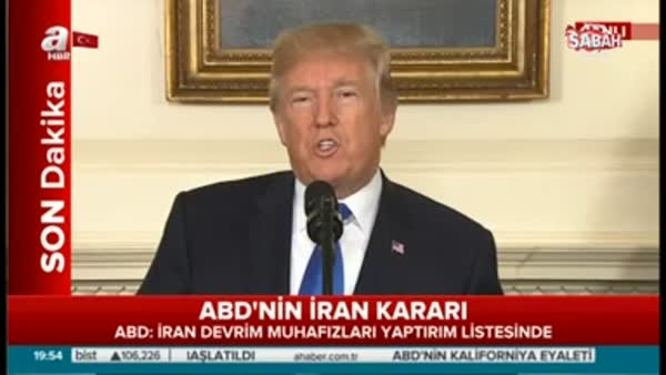 Trump'tan flaş İran açıklaması!
