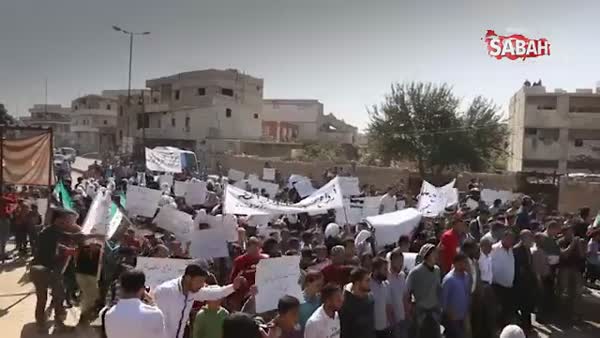 İdlib'e intikal eden TSK'ya Türk bayraklı destek