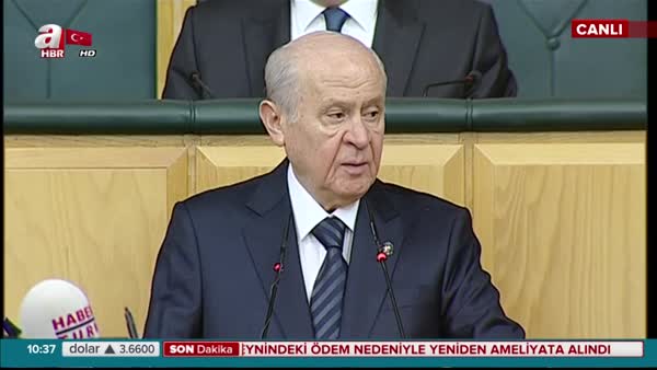 MHP Genel Başkanı Bahçeli partisinin grup toplantısında açıklamalarda bulundu