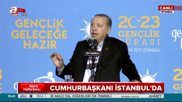 Cumhurbaşkanı Erdoğan AK Parti Gençlik Kolları'nın 2023 Gençlik Şurası programında konuştu