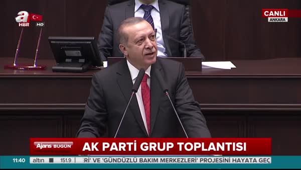 Erdoğan, AK Parti Grup Toplantısı'nda konuştu