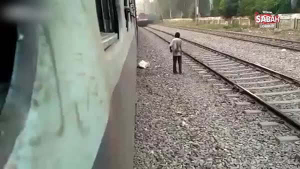 Tren raylarındaki intihar girişiminde ilginç son!