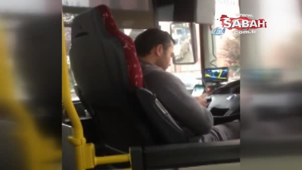 Halk Otobüs şoförü tehlikeye böyle davetiye çıkardı