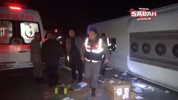 Son dakika... Bursa'da otobüs kazası: 1 kişi öldü, 17 kişi yaralı