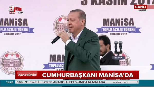 Cumhurbaşkanı Erdoğan, Manisa'da toplu açılış töreninde konuştu