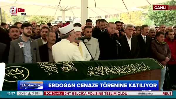 Cumhurbaşkanı Recep Tayyip Erdoğan vefat eden Nebi Güdük'ün cenazesine katıldı