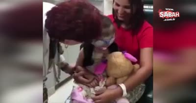 Annesini ilk defa gören bebeği izleyenler göz yaşlarını tutamadı!