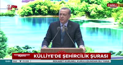 Cumhurbaşkanı Erdoğan Şehircilik Şurası’nda konuştu